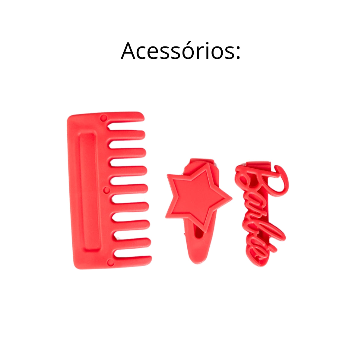 Boneca Barbie Mini Styling Head - Special Hair Cor Salmão Boneca Barbie Mini Styling Head - Special Hair Cor Salmão
